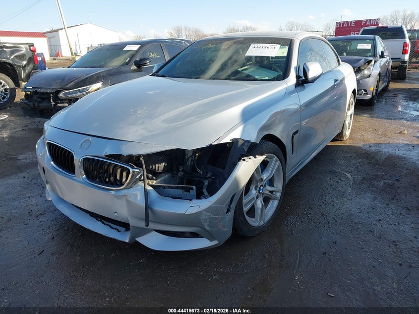 2015 BMW 4er VIN WBA3T7C59FP942405 IAAI salvage auction — FRONT END, Salvage Title, sold $2,950 on 2026-08-21 (photo 2)
