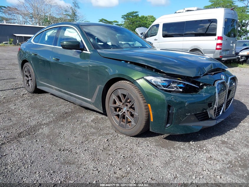 2023 BMW I4 VIN WBY73AW08PFP99468 IAAI salvage auction — FRONT END, Salvage (Hawaii), sold $3,650 on 2026-07-16 (photo 1)