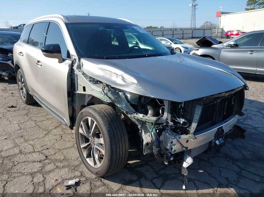 2025 Infiniti Qx60 VIN 5N1AL1FR2SC351402 IAAI salvage auction — FRONT END, Salvage Title, sold $12,950 on 2026-07-29 (photo 1)