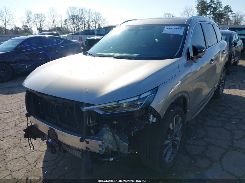 2025 Infiniti Qx60 VIN 5N1AL1FR2SC351402 IAAI salvage auction — FRONT END, Salvage Title, sold $12,950 on 2026-07-29 (photo 6)