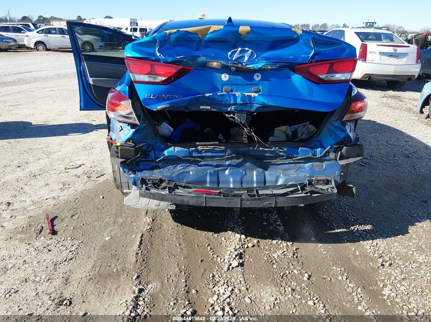 2018 Hyundai Elantra VIN KMHD84LF5JU471732 IAAI salvage auction — REAR END, Salvage Title, sold $1,425 on 2026-07-14 (photo 6)
