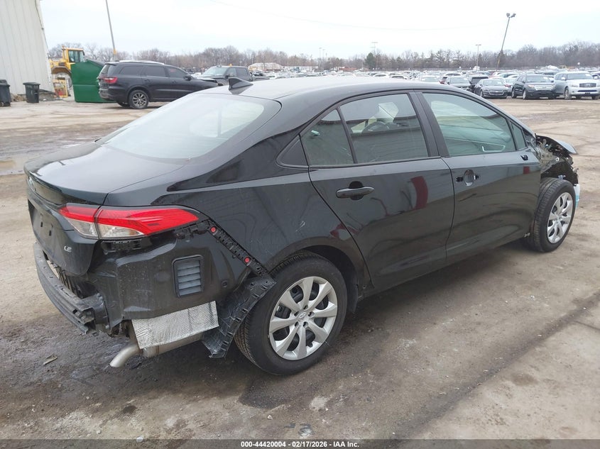 2025 Toyota Corolla VIN 5YFB4MDE5SP313368 IAAI salvage auction — FRONT & REAR, Salvage (Illinois), sold $5,500 on 2026-07-28 (photo 4)