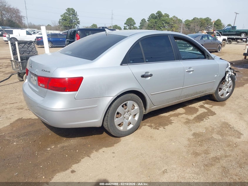 2009 Hyundai Sonata VIN 5NPET46C19H574824 IAAI salvage auction — RIGHT FRONT, Salvage (Texas), sold $300 on 2026-07-16 (photo 4)