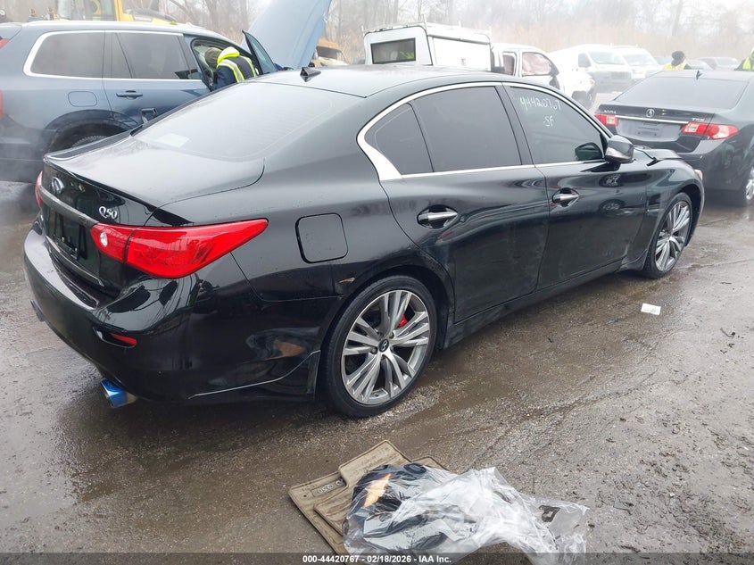 2017 Infiniti Q50 VIN JN1EV7AR3HM838298 IAAI salvage auction — THEFT, Salvage (Pennsylvania), sold $2,900 on 2026-07-09 (photo 4)
