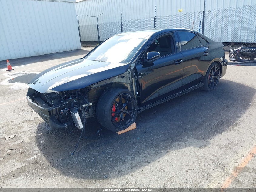 2024 Audi Rs3 VIN WUAG4DGY4RA909150 IAAI salvage auction — LEFT FRONT, Salvage Title, sold $21,500 on 2026-07-20 (photo 2)