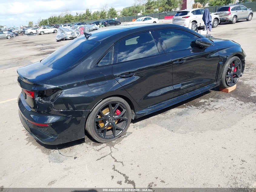 2024 Audi Rs3 VIN WUAG4DGY4RA909150 IAAI salvage auction — LEFT FRONT, Salvage Title, sold $21,500 on 2026-07-20 (photo 4)
