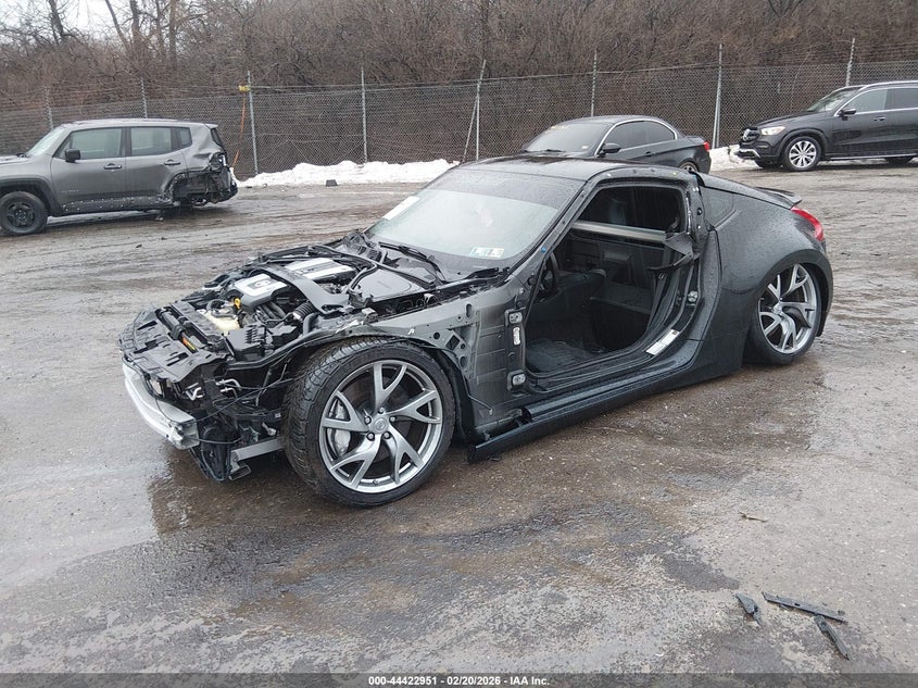 2014 Nissan 370z VIN JN1AZ4EH8EM637124 IAAI salvage auction — ALL OVER, Salvage Title, sold $975 on 2026-07-24 (photo 2)
