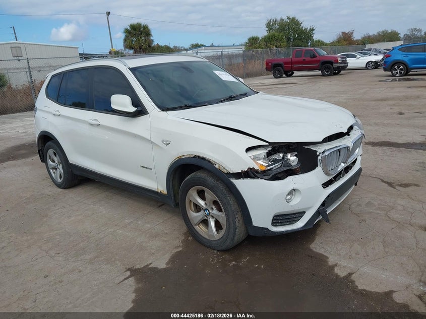 2012 BMW X3 VIN 5UXWX5C55CL720762 IAAI salvage auction — FRONT & REAR, Clear (New York), sold $325 on 2026-07-08 (photo 1)