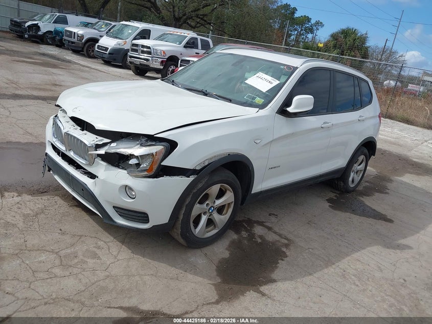 2012 BMW X3 VIN 5UXWX5C55CL720762 IAAI salvage auction — FRONT & REAR, Clear (New York), sold $325 on 2026-07-08 (photo 2)