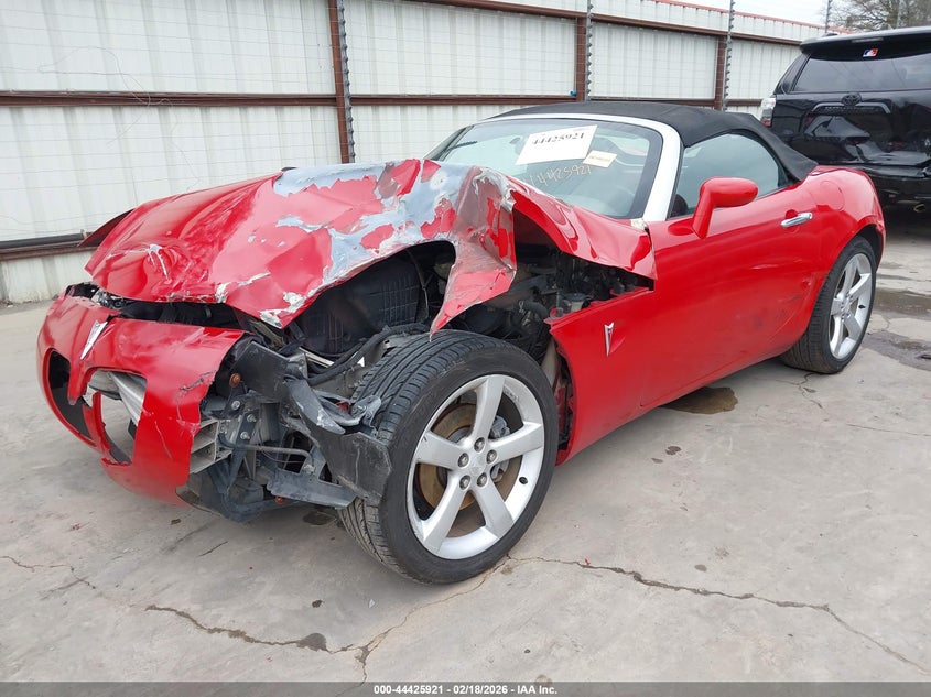2007 Pontiac Solstice VIN 1G2MB35B87Y104503 IAAI salvage auction — FRONT END, Salvage (Texas), sold $1,150 on 2026-07-07 (photo 2)