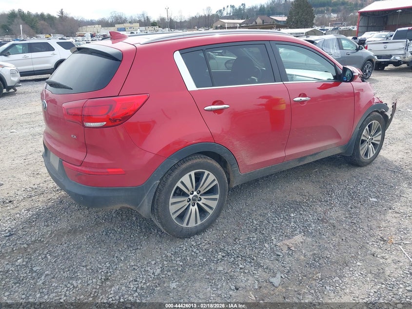 2014 Kia Sportage VIN KNDPC3AC9E7585949 IAAI salvage auction — FRONT END, Salvage Title, sold $1,900 on 2026-07-17 (photo 4)