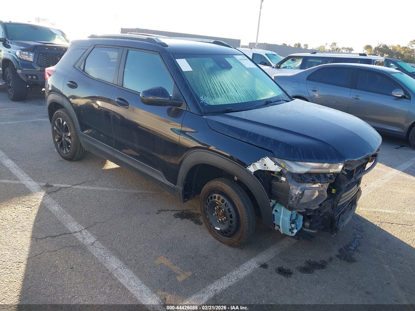 2021 Chevrolet Trailblazer VIN KL79MPS27MB146499 IAAI salvage auction — Front End, Lien Papers (California), sold $575 on 2026-07-02 (photo 1)