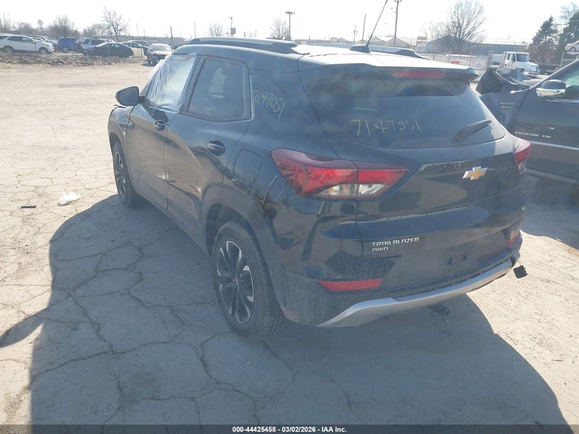 2021 Chevrolet Trailblazer VIN KL79MRSL8MB056590 IAAI salvage auction — FRONT END, Salvage (Illinois), sold $3,150 on 2026-07-07 (photo 3)