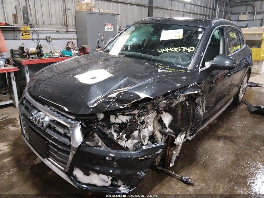 2019 Audi Q5 VIN WA1BNAFY4K2104814 IAAI salvage auction — LEFT FRONT, Salvage (Massachusetts), sold $4,000 on 2026-07-28 (photo 2)