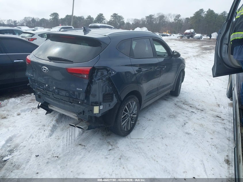 2021 Hyundai Tucson VIN KM8J3CAL3MU398370 IAAI salvage auction — FRONT & REAR, Salvage Title, sold $4,950 on 2026-07-14 (photo 4)
