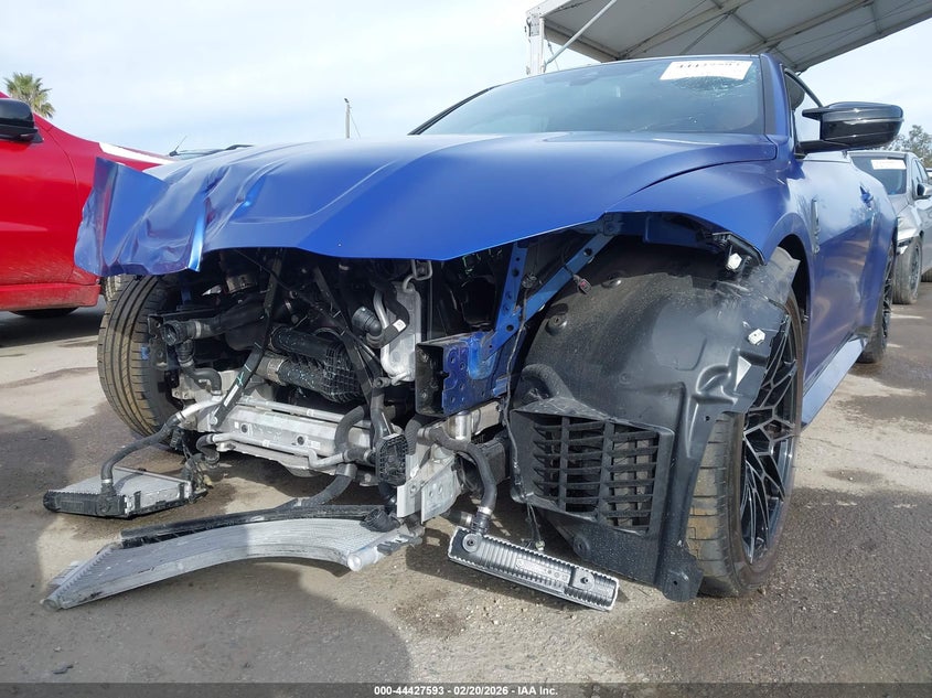 2025 BMW M4 VIN WBS13HK00SCT40394 IAAI salvage auction — FRONT END, Salvage (California), sold $29,950 on 2026-10-14 (photo 6)