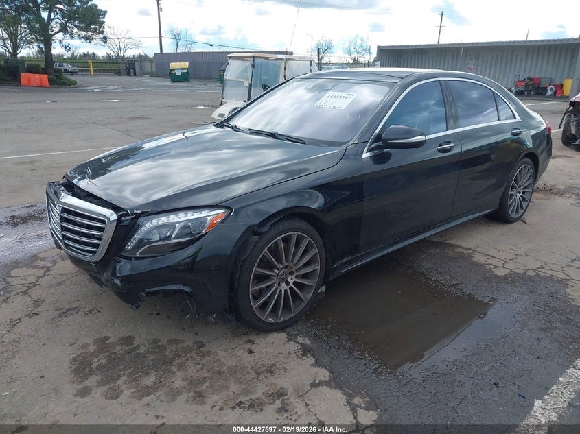 2017 Mercedes-benz S-klasse VIN WDDUG8CB4HA323178 IAAI salvage auction — FRONT END, Clear (Oklahoma), sold $6,425 on 2026-07-15 (photo 2)