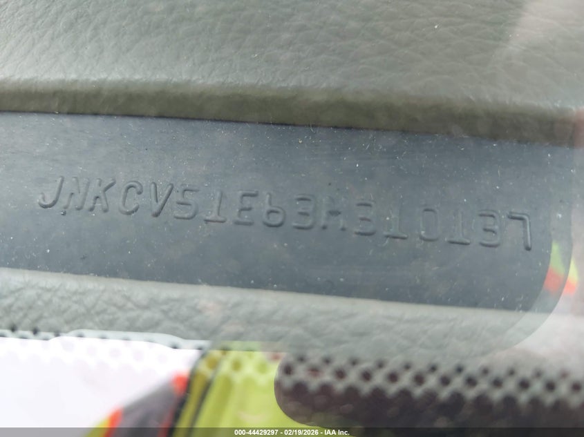 2003 Infiniti G VIN JNKCV51E63M310137 IAAI salvage auction — LEFT SIDE, Clear (Indiana), sold $275 on 2026-07-23 (photo 9)