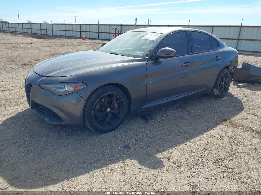 2019 Alfa romeo Giulia VIN ZARFANBN2K7612097 IAAI salvage auction — LEFT SIDE, Original (Texas), sold $4,500 on 2026-07-13 (photo 2)