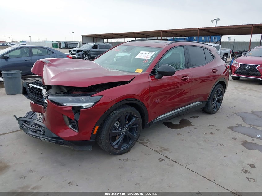 2023 Buick Envision VIN LRBFZPR45PD220704 IAAI salvage auction — FRONT & REAR, Salvage Title, sold $2,350 on 2026-09-28 (photo 2)