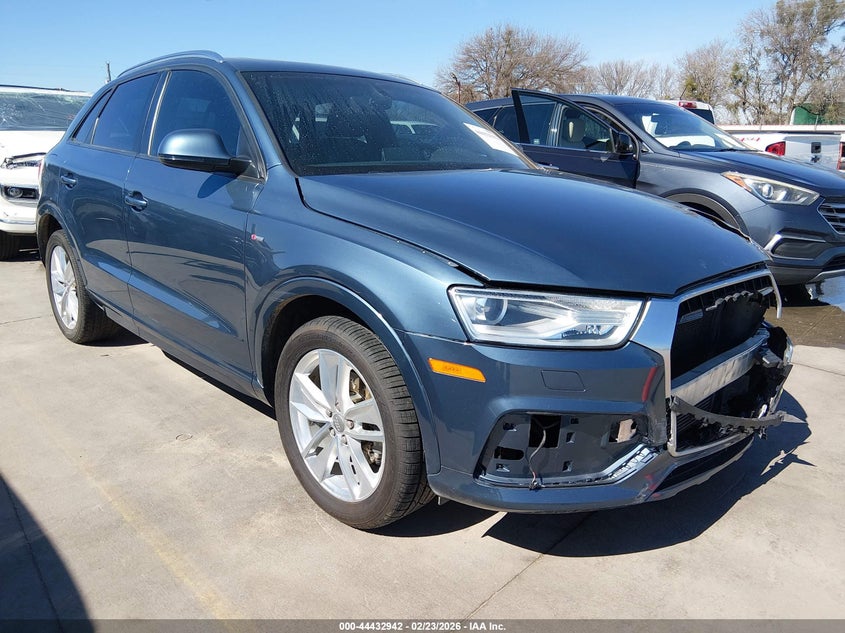 2018 Audi Q3 VIN WA1BCCFS9JR013041 IAAI salvage auction — FRONT END, Salvage (Florida), sold $4,350 on 2026-07-07 (photo 1)