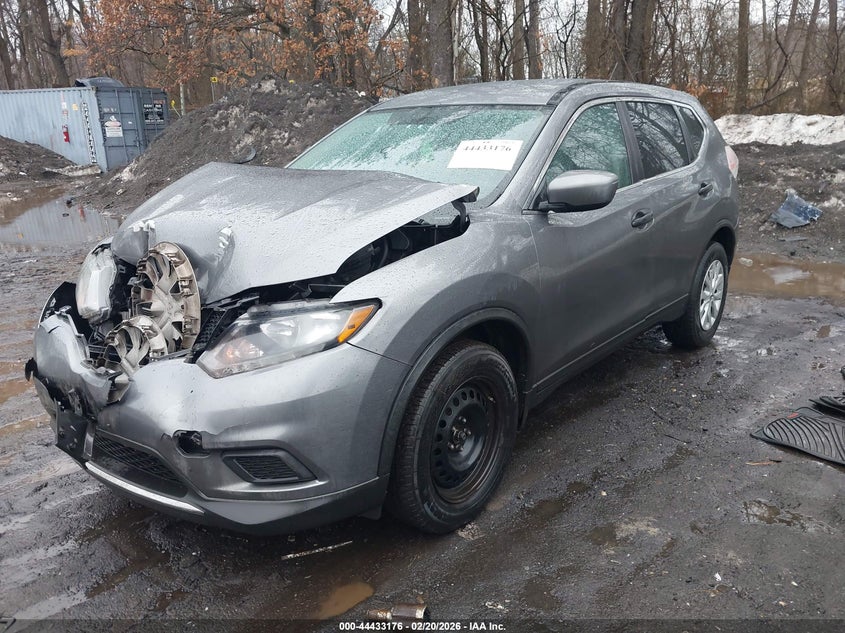 2016 Nissan Rogue VIN KNMAT2MV7GP650488 IAAI salvage auction — FRONT END, Salvage Title, sold $600 on 2026-07-14 (photo 2)
