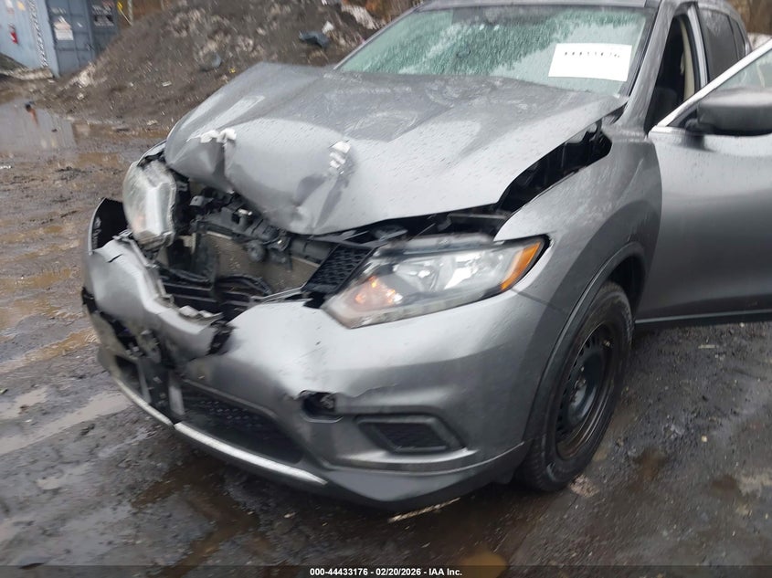 2016 Nissan Rogue VIN KNMAT2MV7GP650488 IAAI salvage auction — FRONT END, Salvage Title, sold $600 on 2026-07-14 (photo 6)
