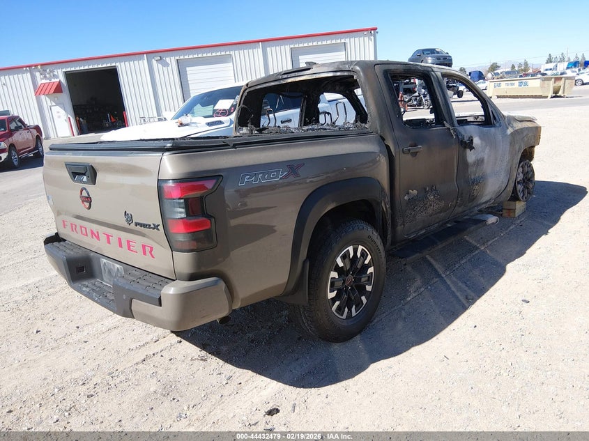2024 Nissan Frontier VIN 1N6ED1EJ7RN659238 IAAI salvage auction — BURN, Non-Repairable (Texas), sold $150 on 2026-07-08 (photo 4)