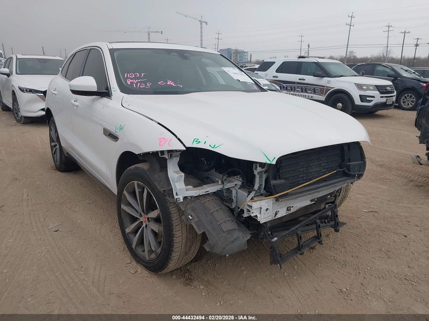 2023 Jaguar F-pace VIN SADCJ2EX7PA705589 IAAI salvage auction — FRONT END, Original (Texas), sold $10,600 on 2026-07-13 (photo 1)