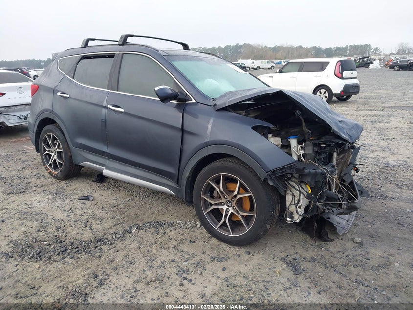 2017 Hyundai Santa fe VIN 5XYZW4LA7HG492968 IAAI salvage auction — FRONT END, Salvage Title, sold $725 on 2026-07-13 (photo 1)