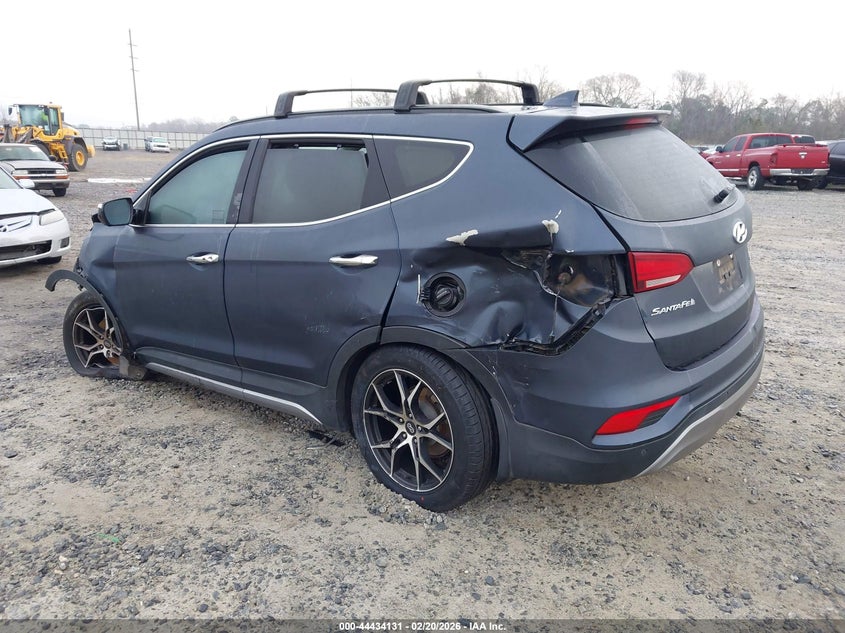 2017 Hyundai Santa fe VIN 5XYZW4LA7HG492968 IAAI salvage auction — FRONT END, Salvage Title, sold $725 on 2026-07-13 (photo 3)