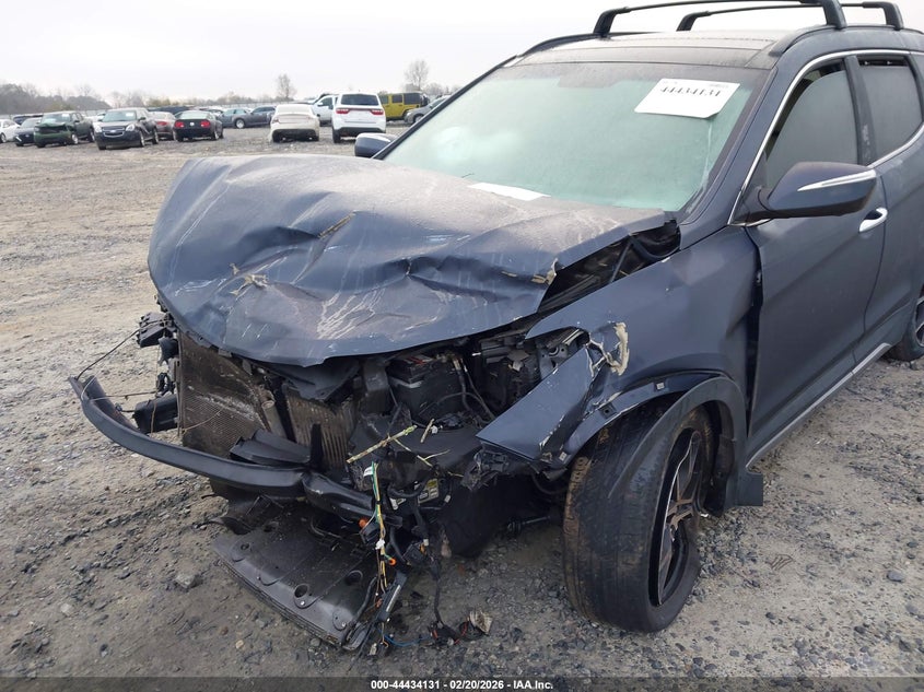 2017 Hyundai Santa fe VIN 5XYZW4LA7HG492968 IAAI salvage auction — FRONT END, Salvage Title, sold $725 on 2026-07-13 (photo 6)