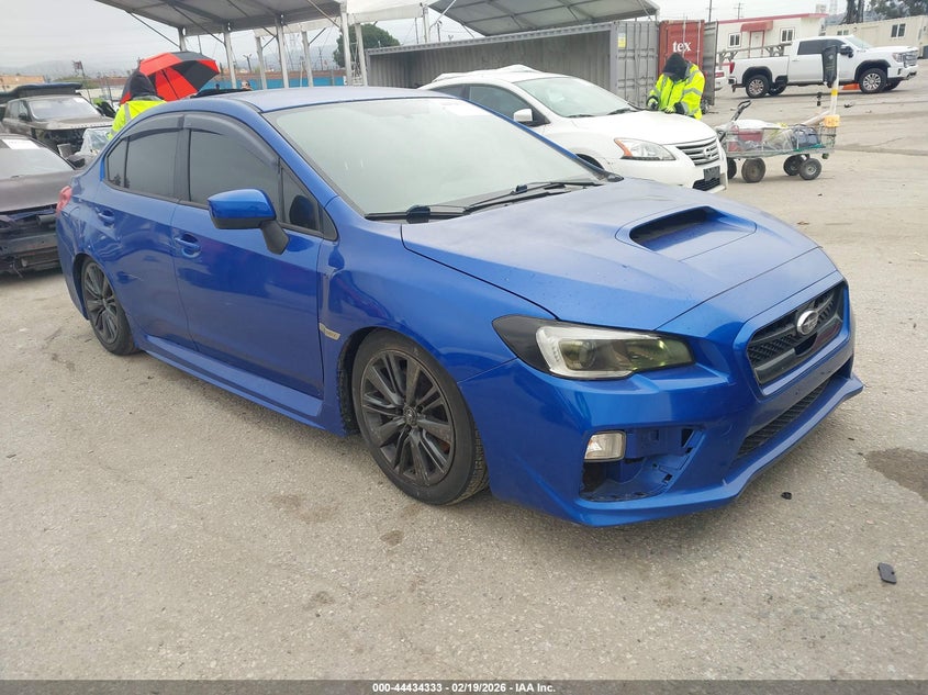 2015 Subaru Wrx VIN JF1VA1A61F9835515 IAAI salvage auction — LEFT REAR, Salvage Title, sold $2,050 on 2026-07-22 (photo 1)