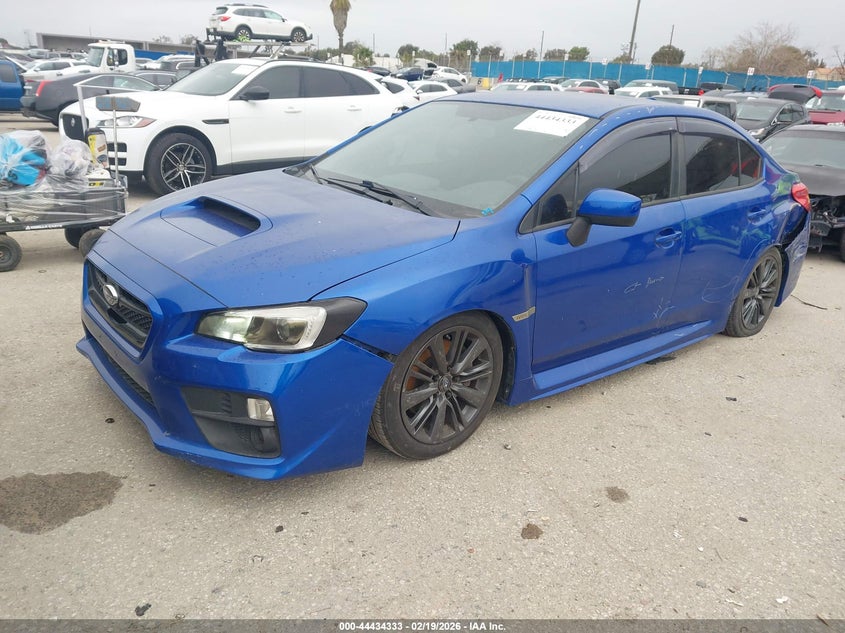 2015 Subaru Wrx VIN JF1VA1A61F9835515 IAAI salvage auction — LEFT REAR, Salvage Title, sold $2,050 on 2026-07-22 (photo 2)