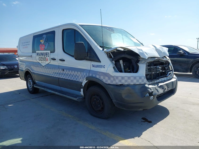 2017 Ford Transit VIN 1FTYR1YM7HKB10825 IAAI salvage auction — FRONT END, Salvage (Texas), sold $1,625 on 2026-08-31 (photo 1)