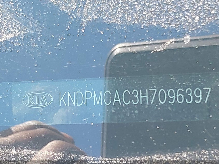 2017 Kia Sportage VIN KNDPMCAC3H7096397 IAAI salvage auction — VANDALISM, Salvage (New Jersey), sold $2,325 on 2026-07-09 (photo 9)