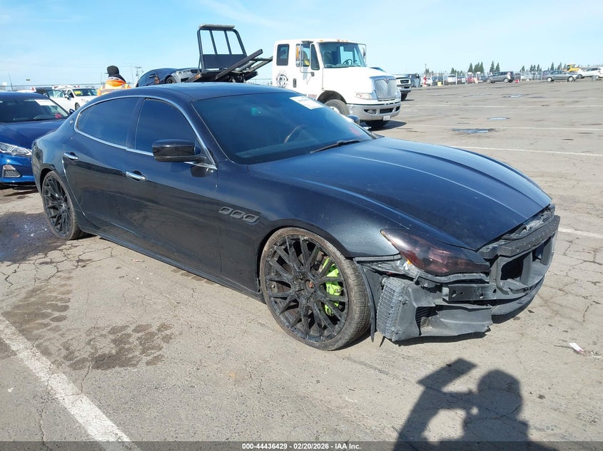 2014 Maserati Quattroporte VIN ZAM56RRA1E1099154 IAAI salvage auction — FRONT END, Salvage Title, sold $1,550 on 2026-07-29 (photo 1)