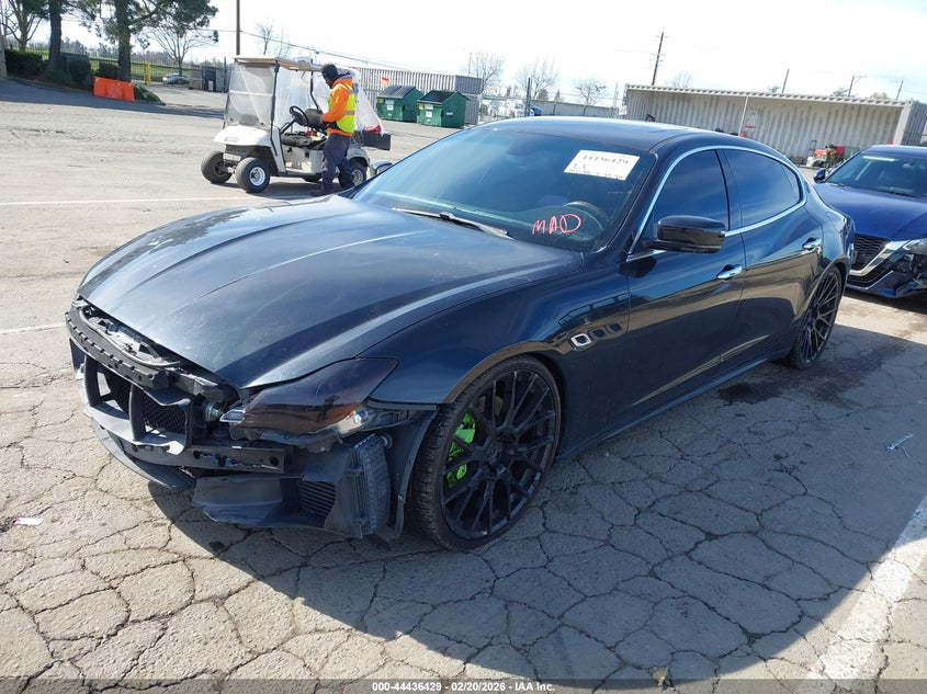 2014 Maserati Quattroporte VIN ZAM56RRA1E1099154 IAAI salvage auction — FRONT END, Salvage Title, sold $1,550 on 2026-07-29 (photo 2)