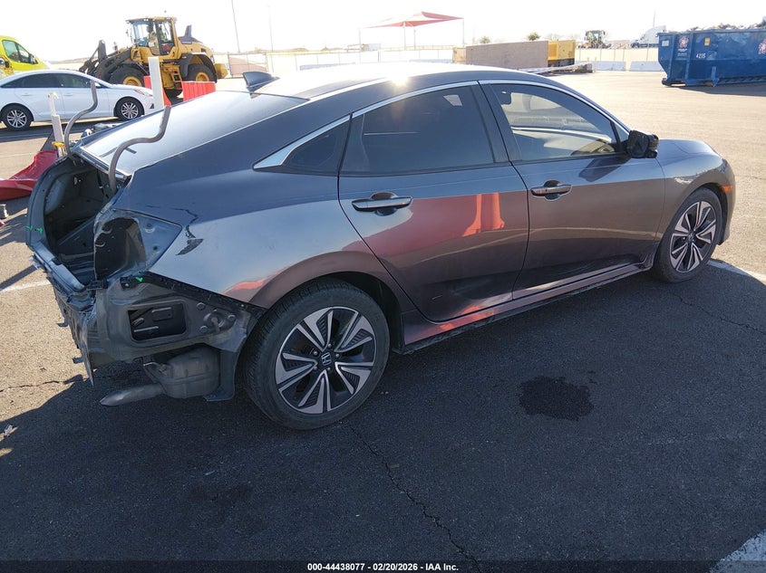 2018 Honda Civic VIN JHMFC1F74JX007147 IAAI salvage auction — REAR END, Salvage Title, sold $4,250 on 2026-07-10 (photo 4)