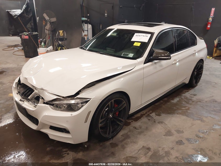 2016 BMW 3er VIN WBA8B7G53GNT14047 IAAI salvage auction — FRONT END, Salvage Title, sold $6,600 on 2026-07-21 (photo 2)