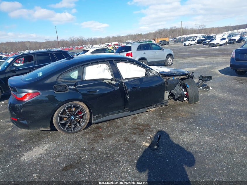 2023 BMW I4 VIN WBY33AW05PFP26315 IAAI salvage auction — RIGHT SIDE, Salvage (New Jersey), sold $9,550 on 2026-07-06 (photo 4)