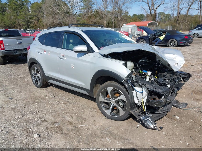 2017 Hyundai Tucson VIN KM8J33A26HU585972 IAAI salvage auction — FRONT & REAR, Salvage (Georgia), sold $1,150 on 2026-07-17 (photo 1)