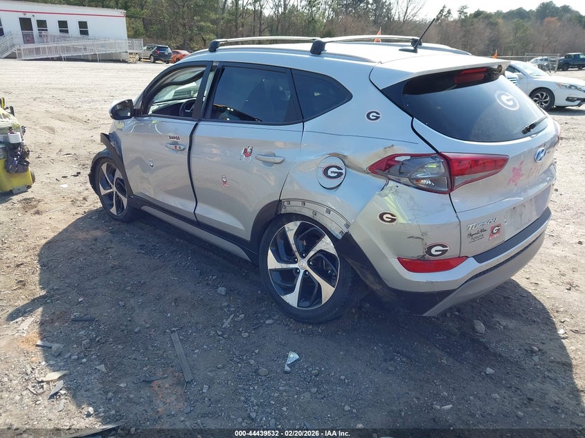 2017 Hyundai Tucson VIN KM8J33A26HU585972 IAAI salvage auction — FRONT & REAR, Salvage (Georgia), sold $1,150 on 2026-07-17 (photo 3)