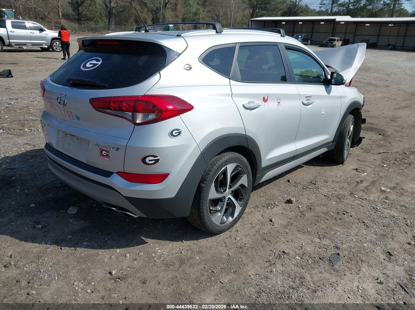 2017 Hyundai Tucson VIN KM8J33A26HU585972 IAAI salvage auction — FRONT & REAR, Salvage (Georgia), sold $1,150 on 2026-07-17 (photo 4)