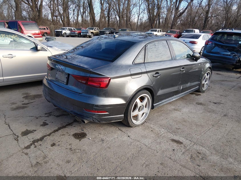 2017 Audi S3 VIN WAUF1GFF0H1070628 IAAI salvage auction — LEFT SIDE, Salvage Title, sold $3,550 on 2026-07-22 (photo 4)