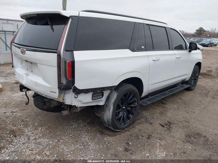 2024 Cadillac Escalade VIN 1GYS4RKL5RR398494 IAAI salvage auction — FRONT & REAR, Salvage (Illinois), sold $34,800 on 2026-09-14 (photo 4)