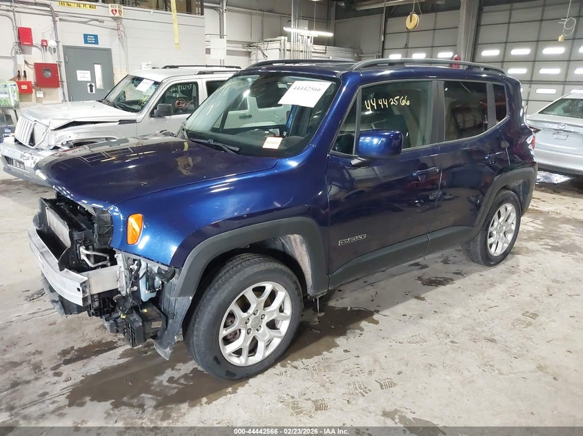 2016 Jeep Renegade VIN ZACCJBBT9GPC55327 IAAI salvage auction — FRONT END, Clear (Indiana), sold $975 on 2026-07-10 (photo 2)