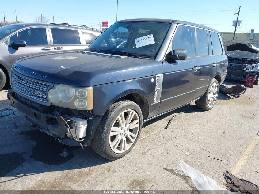 2008 Land rover RANGE ROVER VIN SALMF15438A272476 IAAI salvage auction — FRONT END, Salvage (Texas), sold $700 on 2026-07-08 (photo 2)