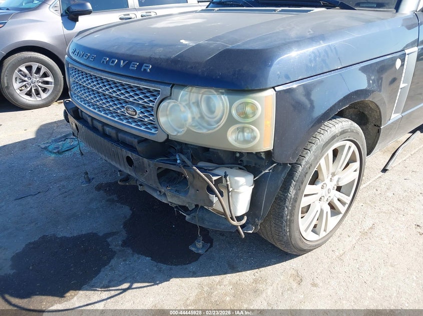 2008 Land rover RANGE ROVER VIN SALMF15438A272476 IAAI salvage auction — FRONT END, Salvage (Texas), sold $700 on 2026-07-08 (photo 6)