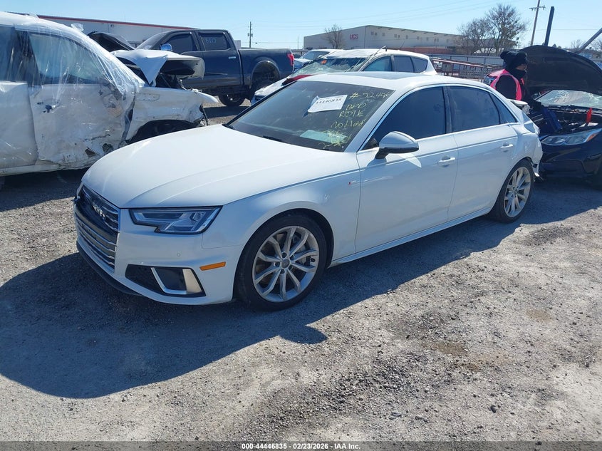 2019 Audi A4 VIN WAUENAF4XKA015610 IAAI salvage auction — REAR END, Clear (Oklahoma), sold $4,400 on 2026-07-21 (photo 2)